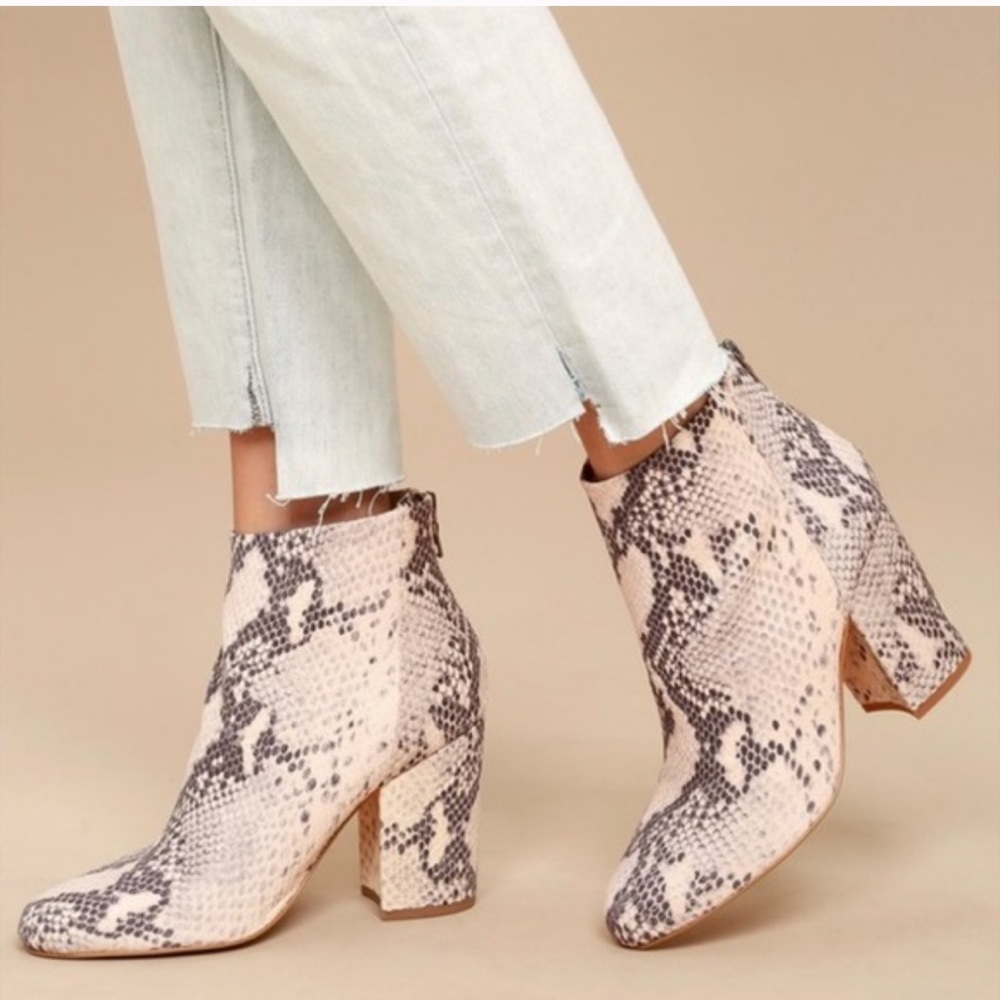 Steve Madden Star Snake Skin Bootie